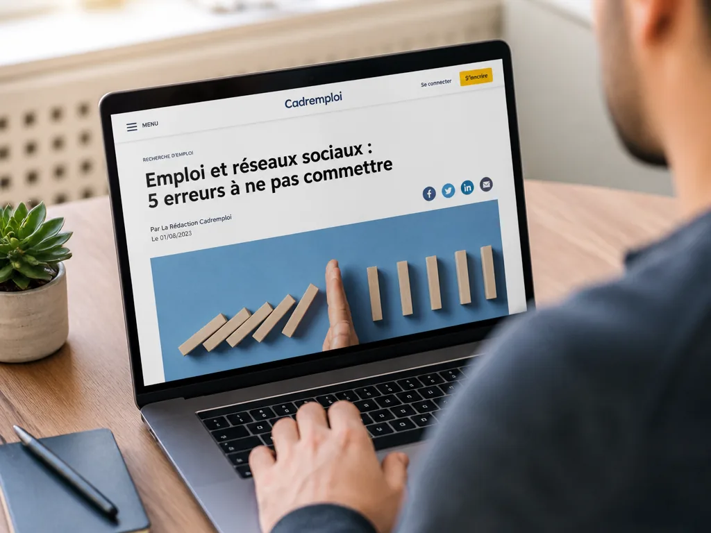 Emploi et réseaux sociaux : 5 erreurs à ne pas commettre