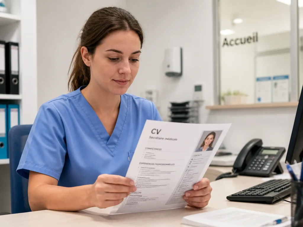 Exemple de CV de secrétaire médicale : modèle et conseils selon le lieu d’exercice