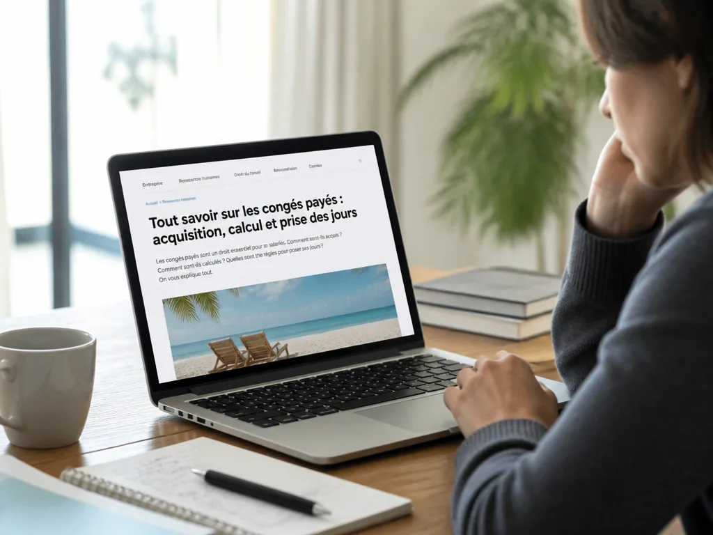 Tout savoir sur les congés payés : acquisition, calcul et prise des jours